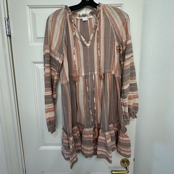 Veronica Beard Danica Printed Mini Cotton Dress - Picture 2 of 4